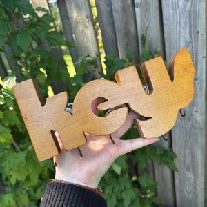 Wooden “Keys” Wall Hook Marked Arterra